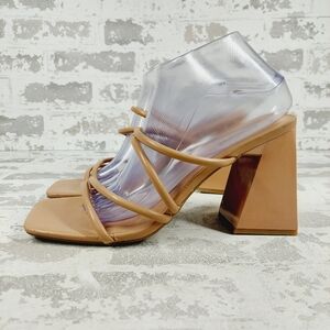 New Abound Austry Tan Mocha Tubular Strappy Heeled Sandal M524